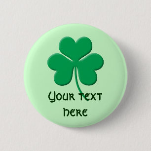 Badge Rond 5 Cm Shamrock