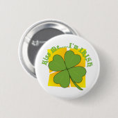 Badge Rond 5 Cm Shamrock (Devant & derrière)