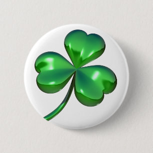 Badge Rond 5 Cm shamrock 3D