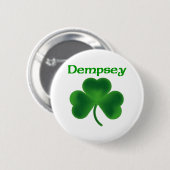 Badge Rond 5 Cm Shamrock de Dempsey (Devant & derrière)