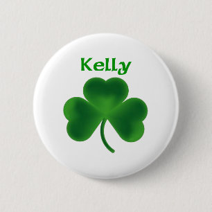 Badge Rond 5 Cm Shamrock de Kelly