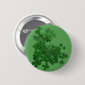 Badge Rond 5 Cm Shamrock de la Saint-Patrick (Devant & derrière)