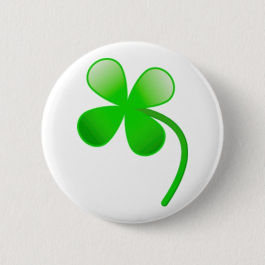 Badge Rond 5 Cm Shamrock de la Saint-Patrick (Devant)
