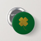 Badge Rond 5 Cm Shamrock de la Saint-Patrick (Devant & derrière)