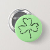 Badge Rond 5 Cm Shamrock de texte de l'ingénieur électrique (Devant & derrière)