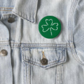 Badge Rond 5 Cm Shamrock de texte Trombone (En situation)