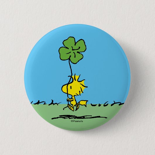 Badge Rond 5 Cm Shamrock de transport de bois (Devant)