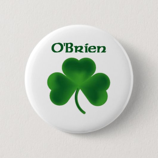 Badge Rond 5 Cm Shamrock d'O'Brien (Devant)