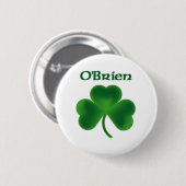 Badge Rond 5 Cm Shamrock d'O'Brien (Devant & derrière)