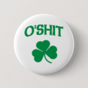 Badge Rond 5 Cm Shamrock d'O'Shit Irsh