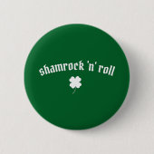 Badge Rond 5 Cm Shamrock en rouleau Saint Patrick's Day (Devant)