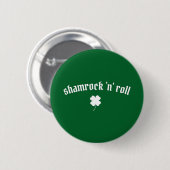 Badge Rond 5 Cm Shamrock en rouleau Saint Patrick's Day (Devant & derrière)