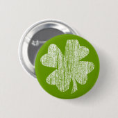 Badge Rond 5 Cm Shamrock grunge (Devant & derrière)