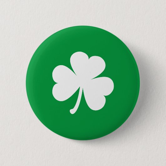 Badge Rond 5 Cm Shamrock irlandais personnalisable (Devant)