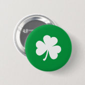 Badge Rond 5 Cm Shamrock irlandais personnalisable (Devant & derrière)