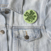 Badge Rond 5 Cm Shamrock Meadow 2 (En situation)