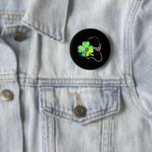 Badge Rond 5 Cm Shamrock Saint Patricks Day Infirmière inscrite Te (En situation)