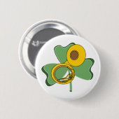 Badge Rond 5 Cm Shamrock Tuba (Devant & derrière)