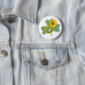 Badge Rond 5 Cm Shamrock Tuba (En situation)