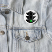 Badge Rond 5 Cm shamrock vert. (En situation)