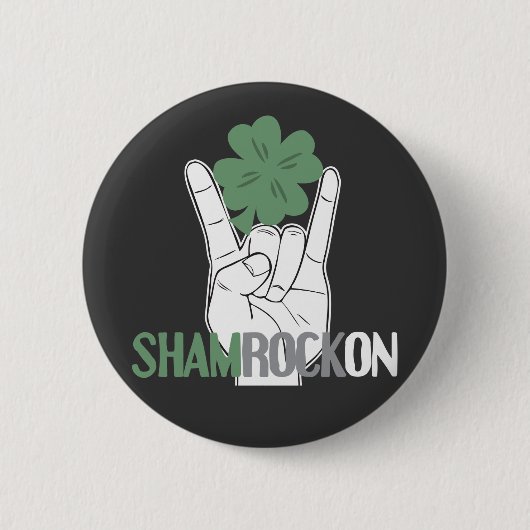 Badge Rond 5 Cm ShamRockOn (Devant)