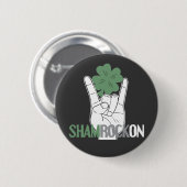 Badge Rond 5 Cm ShamRockOn (Devant & derrière)
