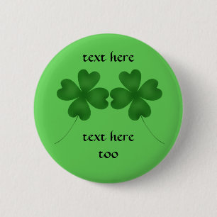 Badge Rond 5 Cm Shamrocks de st patrick