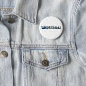 Badge Rond 5 Cm Shanghai Chine (En situation)