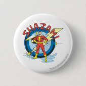 Badge Rond 5 Cm Shazam (Devant)