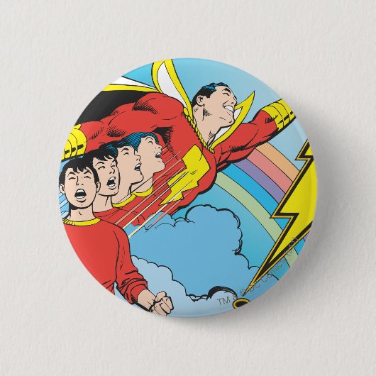 Badge Rond 5 Cm SHAZAM/Billy Batson (Devant)