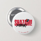 Badge Rond 5 Cm SHAZAM ! Furie des dieux | Logo des boulons arc-en (Devant & derrière)