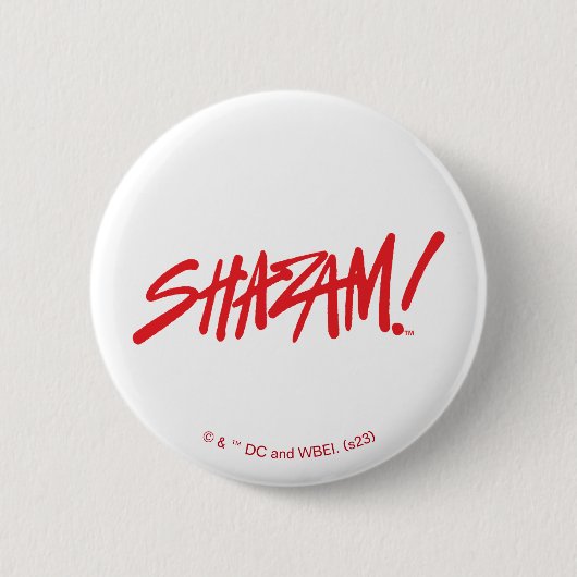 Badge Rond 5 Cm SHAZAM ! Furie des dieux | Logo Red Marker (Devant)