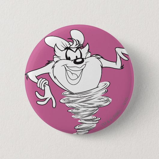 Badge Rond 5 Cm She-Devil noir et blanc (Devant)