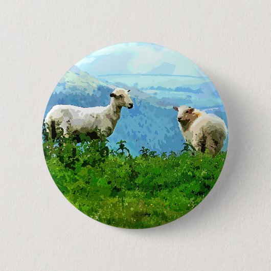BADGE ROND 5 CM SHEEP DE MONTAGNE (Devant)