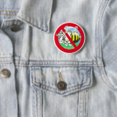 Badge Rond 5 Cm Sheeplebee interdit (En situation)