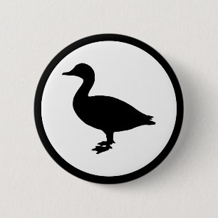 Badge Rond 5 Cm Sheldrake Duck