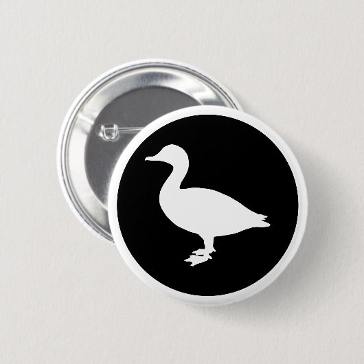 Badge Rond 5 Cm Sheldrake Duck (Devant & derrière)