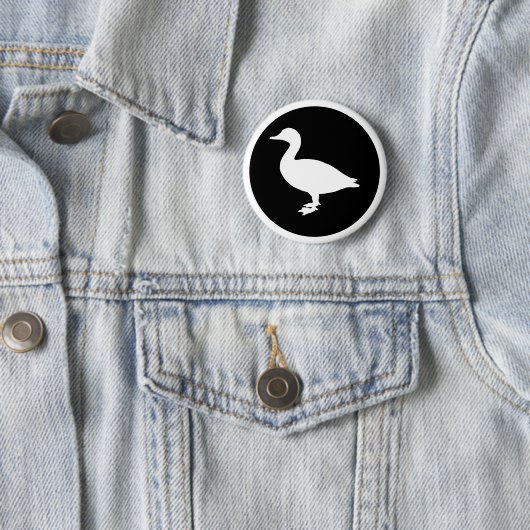Badge Rond 5 Cm Sheldrake Duck (En situation)