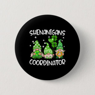 Badge Rond 5 Cm Shenanigans Coordonnateur Cute Gnomes Enseignants 