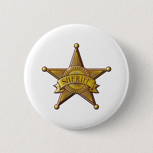 Badge Rond 5 Cm Shérif (Devant)