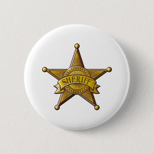 Badge Rond 5 Cm Shérif