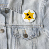 Badge Rond 5 Cm Shérif Star Bullet (En situation)