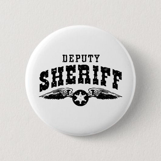 Badge Rond 5 Cm Sheriff adjoint (Devant)