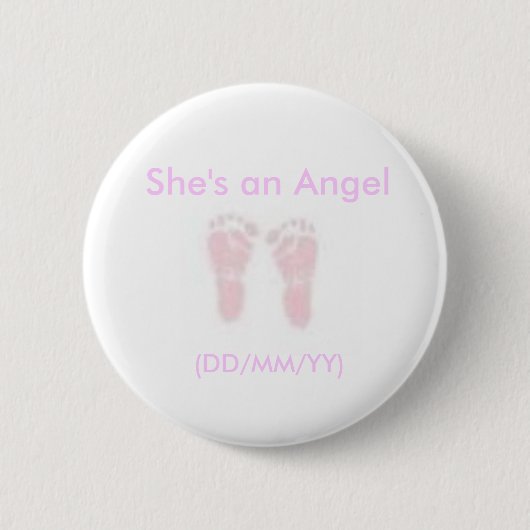 Badge Rond 5 Cm Shes un bouton d'ange (Devant)