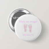 Badge Rond 5 Cm Shes un bouton d'ange (Devant & derrière)