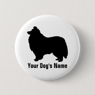 Badge Rond 5 Cm Shetland Sheepdog  juste ェ juste un parc ン ・ en pr