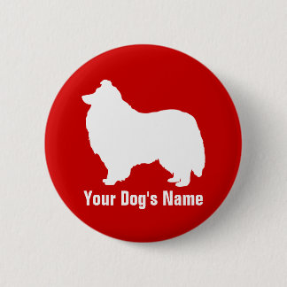Badge Rond 5 Cm Shetland Sheepdog juste ェ juste un parc ン ・ en pr
