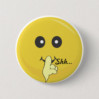 Badge Rond 5 Cm Shhh… Bouton