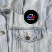 Badge Rond 5 Cm Shhh I's Doing Math Drôle entraînement Gym Humour  (En situation)