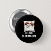 Badge Rond 5 Cm Shih Tzu Sleepshirt Cute Dog Lover Pajama Sleepwea (Devant & derrière)